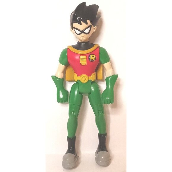 DC Comics Teen Titans Robin 2 Action Figures Robin With Red Motorcycle Helmet - Picture 4 of 5